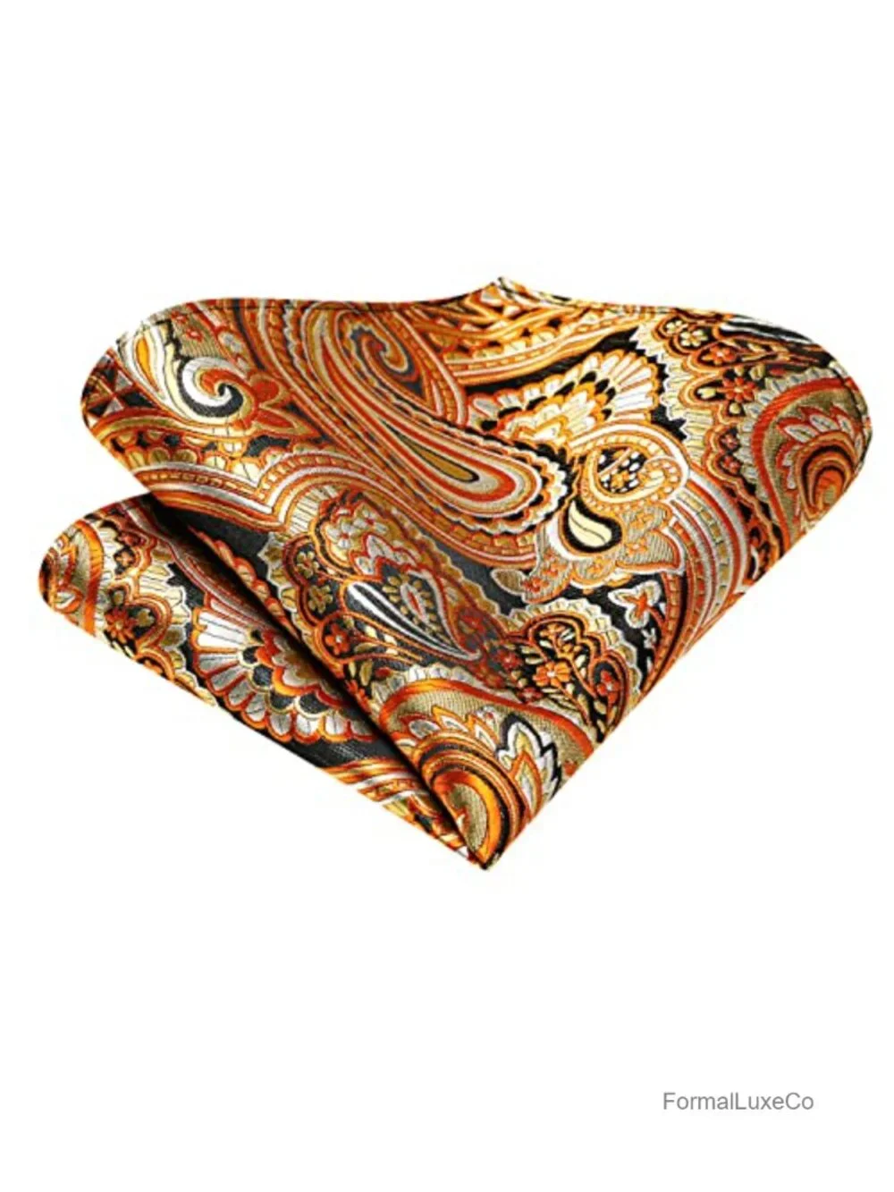 Silk Men's Ascot Tie Set Vest Cravat Pocket Square Cufflinks Wedding
